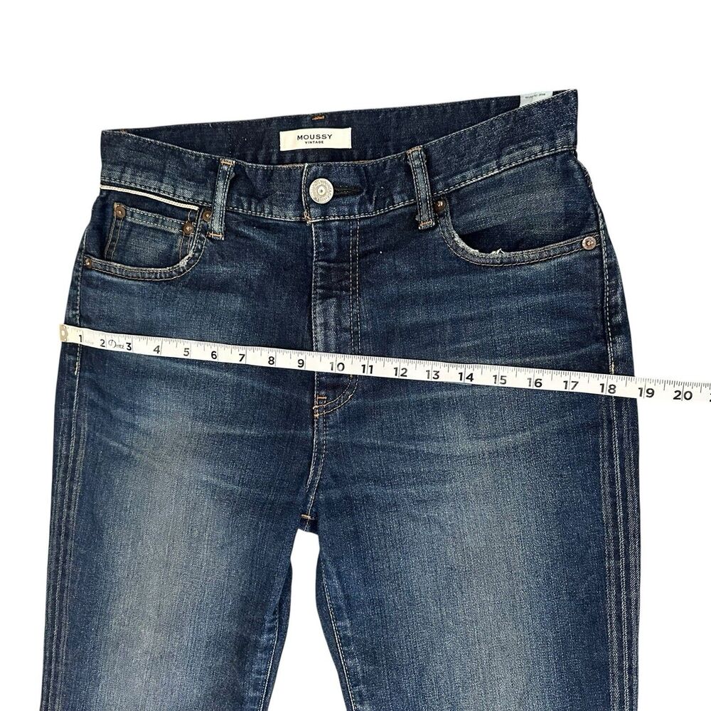 VTG Moussy Glendora Flare Jeans Japanese Selvedge Women’s 30 X 28.5 High Rise - Picture 10 of 16
